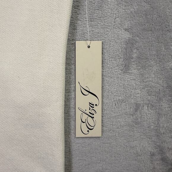 Eliza J White Tank Top Size Small White Wave Ruffle Hem *Flaws Formal Stretch - Picture 14 of 16